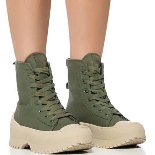 AZALEA WANG CUMULUS SAGE HIGH TOP SNEAKER