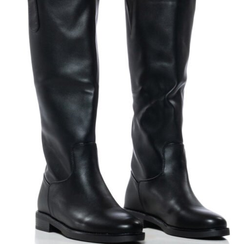 AZALEA WANG DARMA BLACK PU BOOT